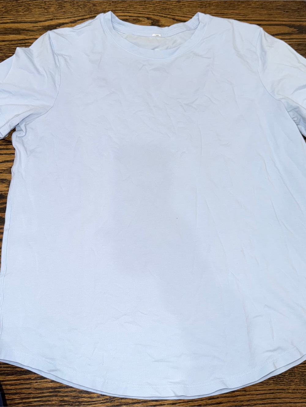 lululemon athletica Light Blue Short Sleeve Tee